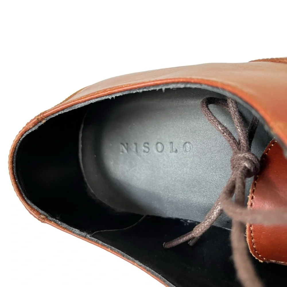 Nisolo Everyday Oxford Men’s Leather Dress Shoes Brown Size 9